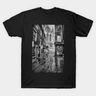 York Minster And Shops Black And White T-Shirt